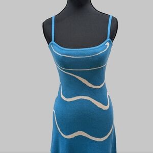 Rihoas / new with tags / Small / blue wavy dress